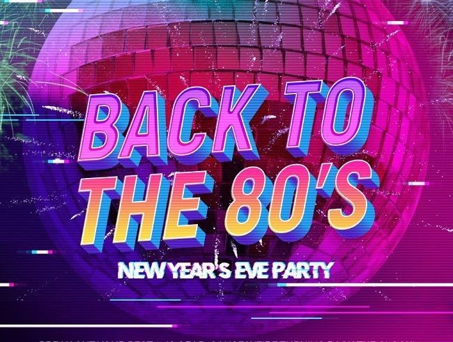 New Year's Eve Party Back to the 80s themed dinner